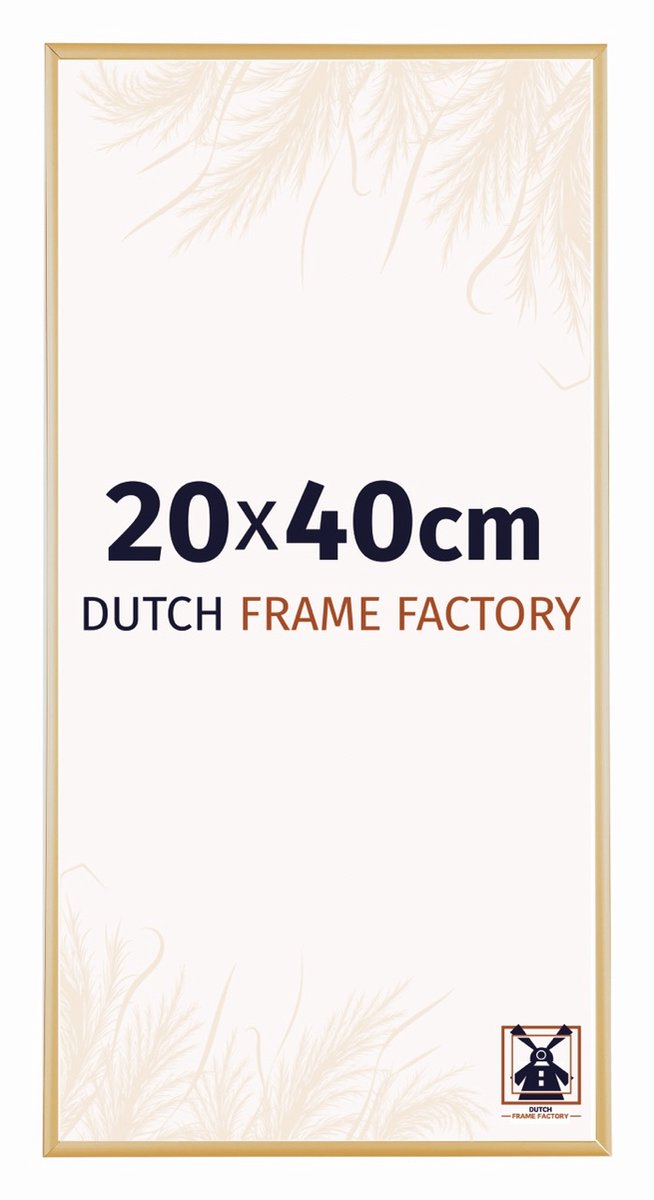 Dutch Frame Factory Fotolijst 20x40 cm - Aluminium - Goud Vintage - Kampen
