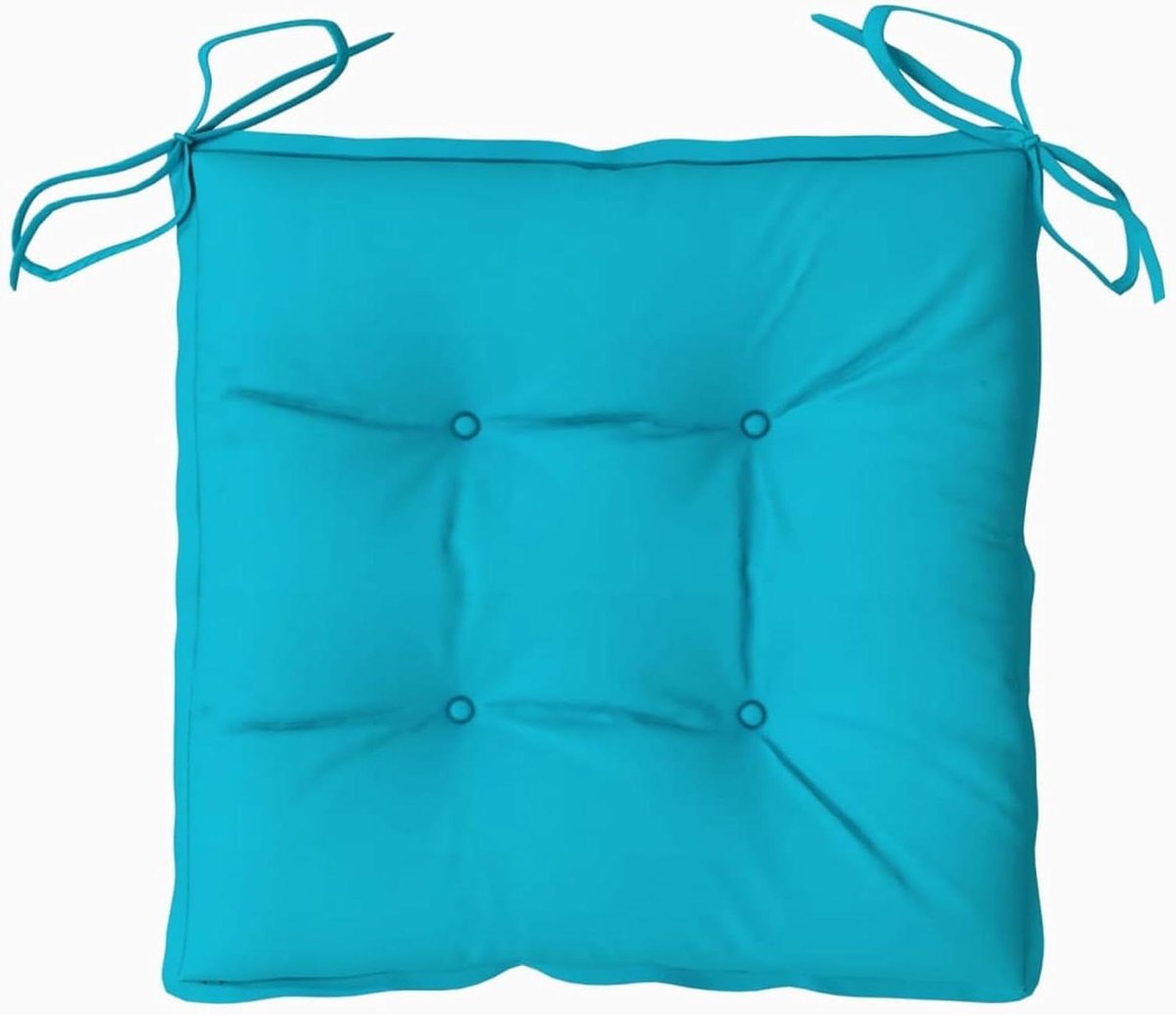 Zitkussens Tuinstoel - Stoelkussens Buiten - Comfortabel Zitten - Waterafstotende Oxfordstof - 6 stuks 50x50x7cm - Turkoois