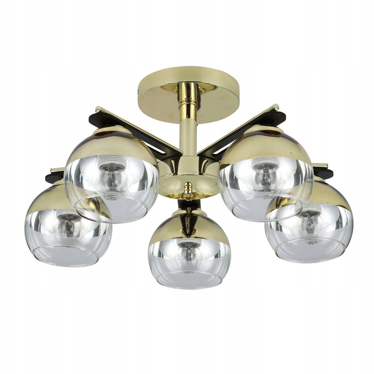 MOMO Plafondlamp Goud 5 lichtpunten E27 Ø48cm