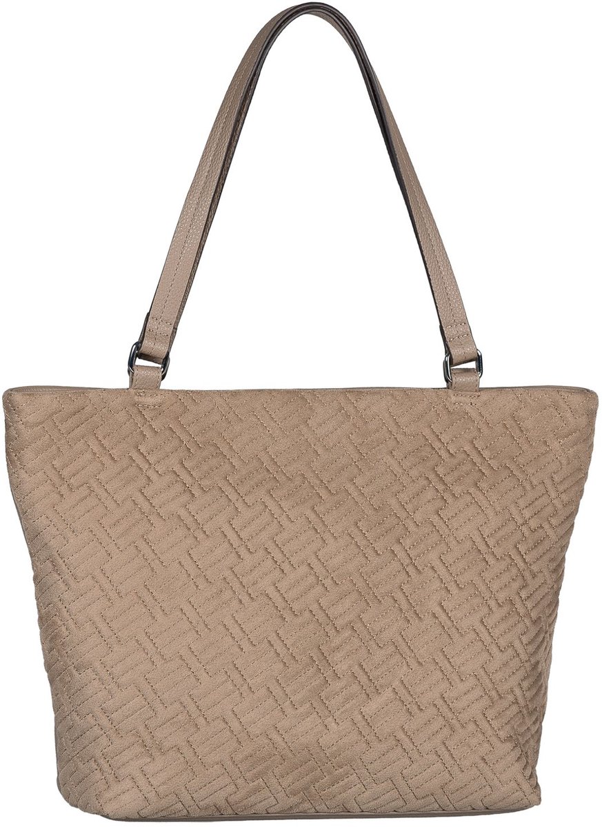 TOM TAILOR shopper Xanthia Zip Shopper Taupe