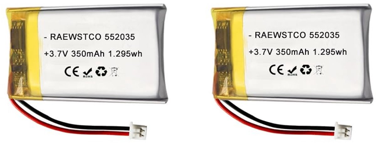 SolidKeus - 3,7 V 350 mAh Polymeer-Lithiumbatterij voor Schoonheidsapparaten en GPS-Locators