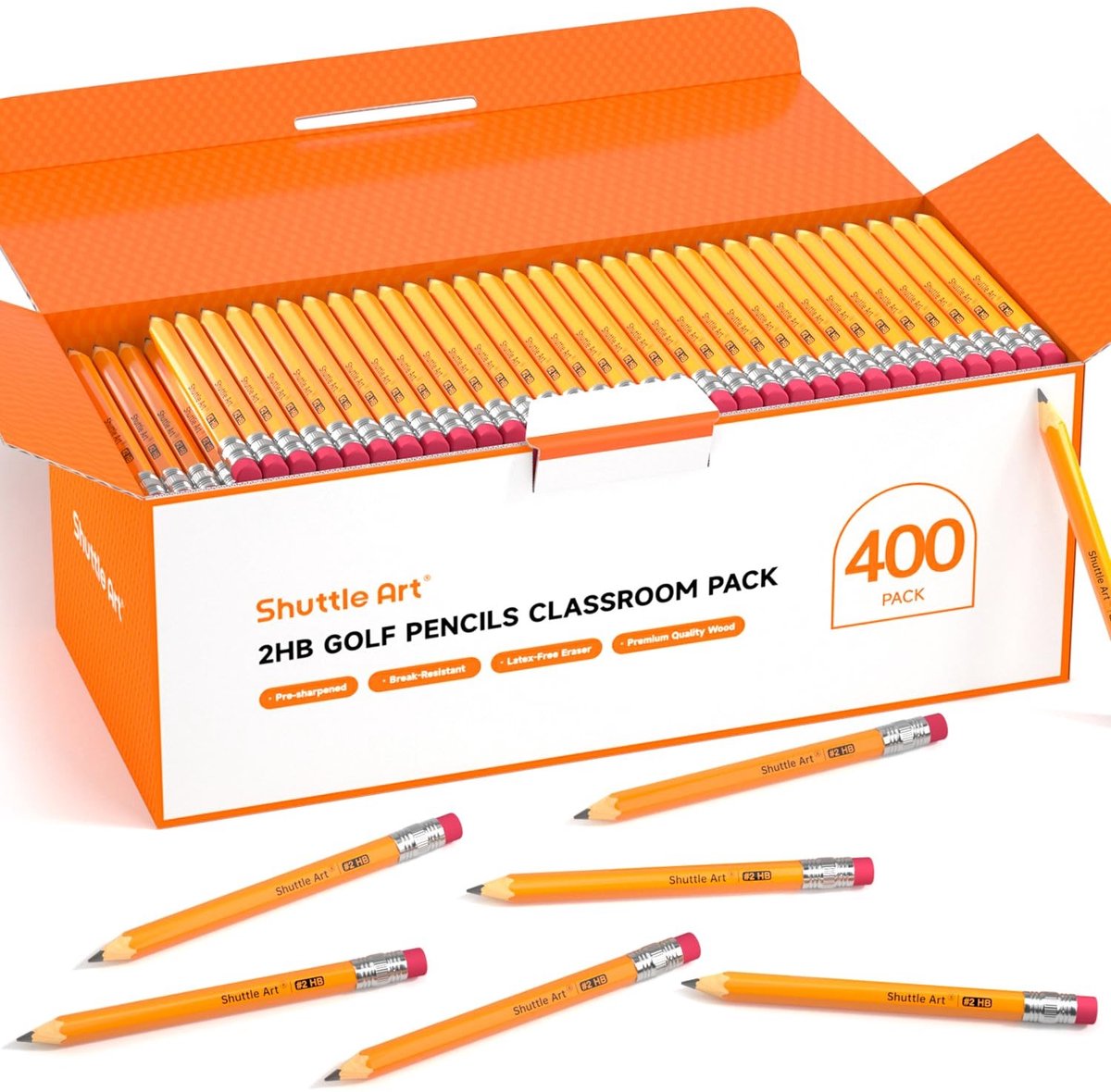 SolidKeus - Set van 400 #2 Mini Grafietpotloden voor School en Kantoor