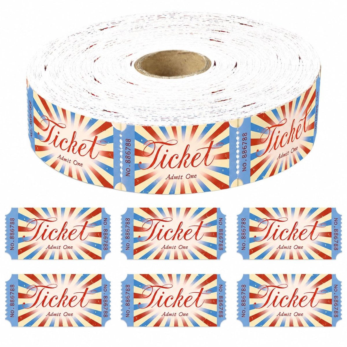 SolidKeus - 1000 Stuks Genummerde Raffle Tickets voor Evenementen