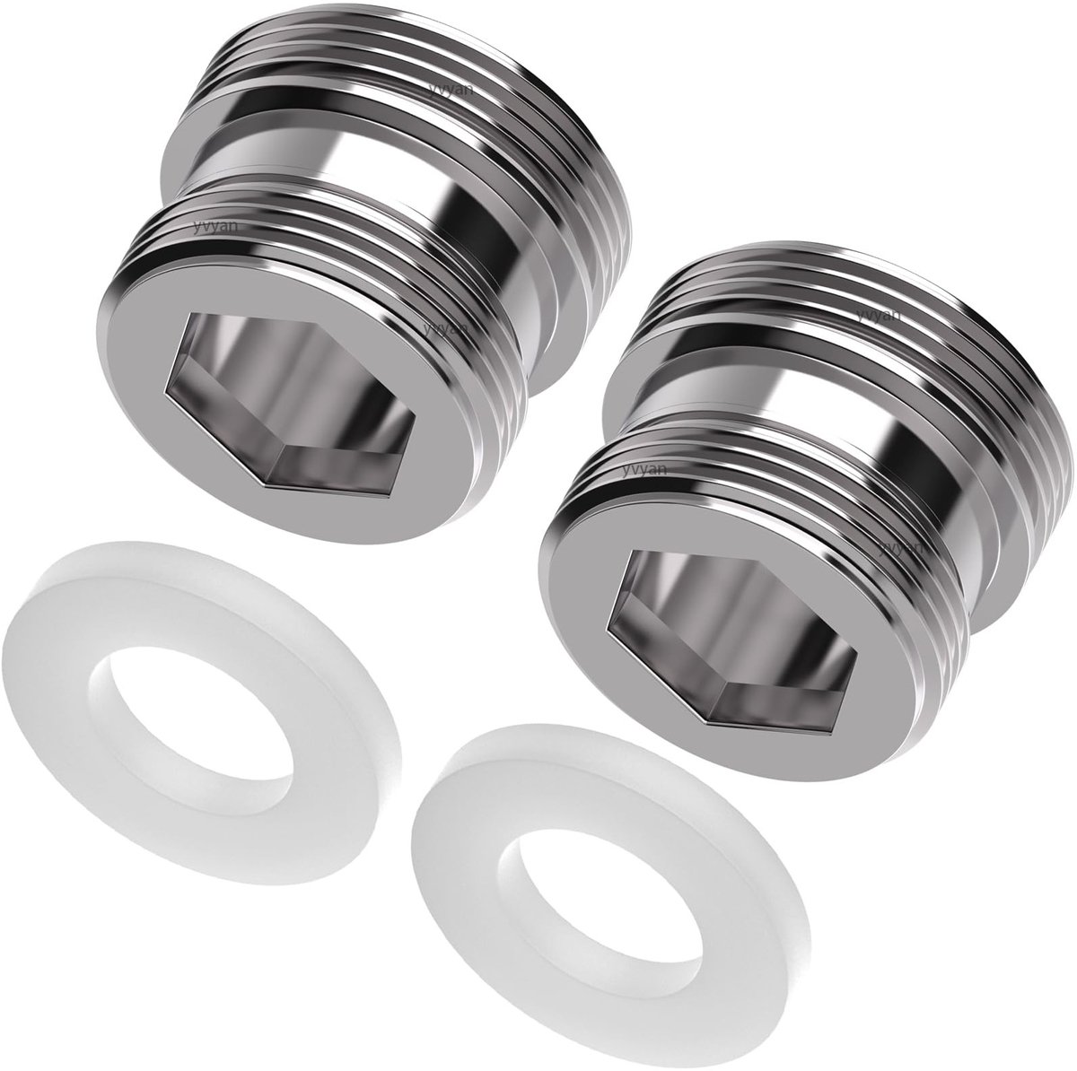 SolidKeus - M20 naar M22 Faucet Adapter Set van 2