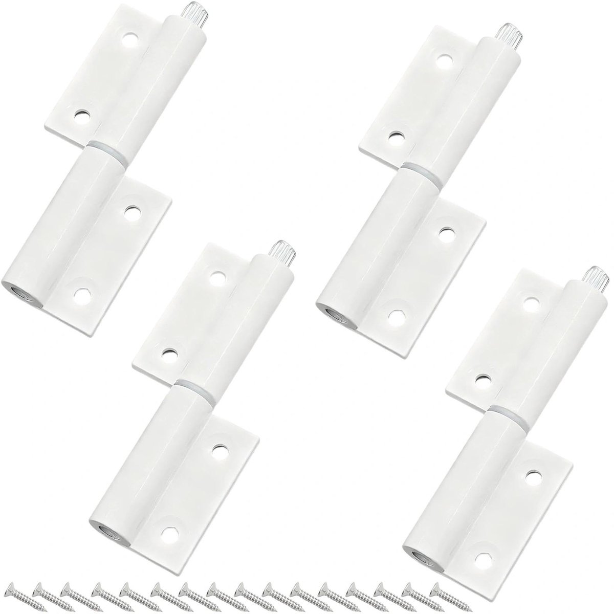 SolidKeus - Witte Deurscharnieren, Set van 4 Paar, Voor Houten Deuren