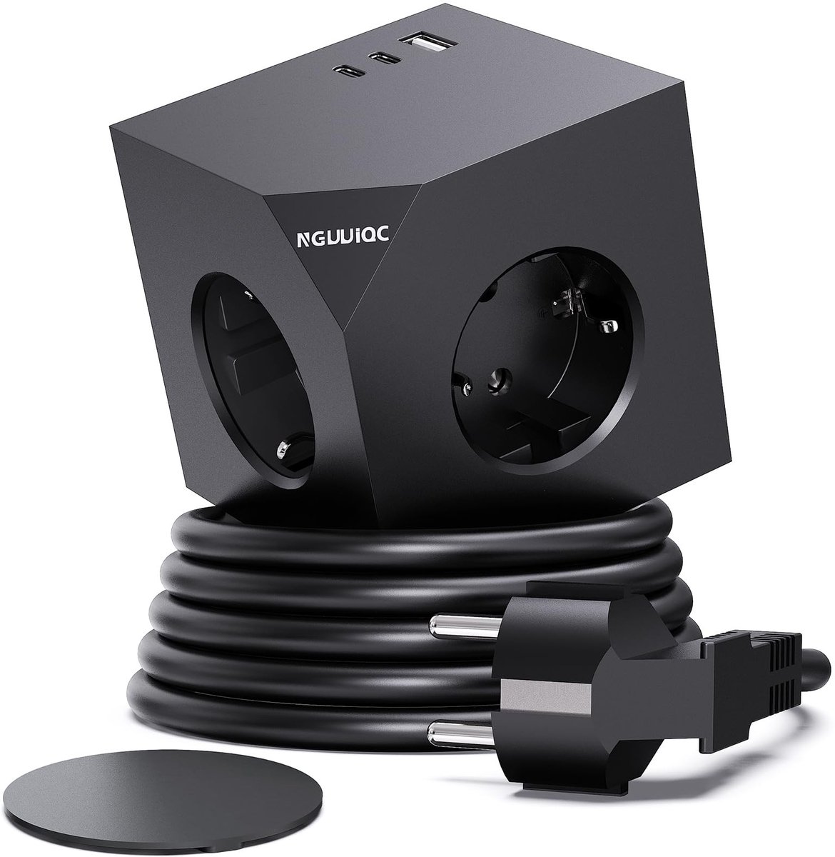 SolidKeus - 6-in-1 Power Cube met 2 USB-C Poorten