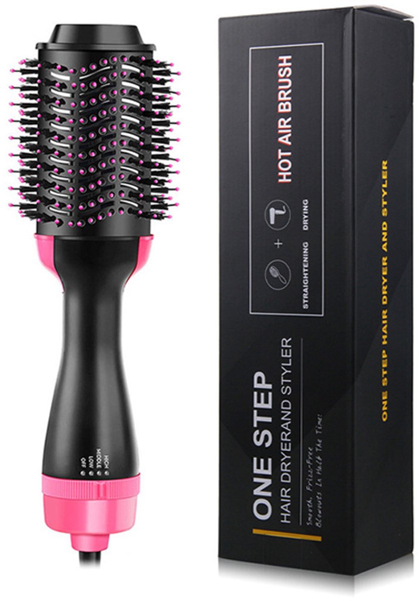 casalora – 4-in-1 hot air borstel – multifunctioneel – krul- & stijltang – golvend haar styling – haardroger – verwarmde opzetborstel – stylingborstel – 3 warmte-instellingen – 110-125V (alleen EU-stekker)