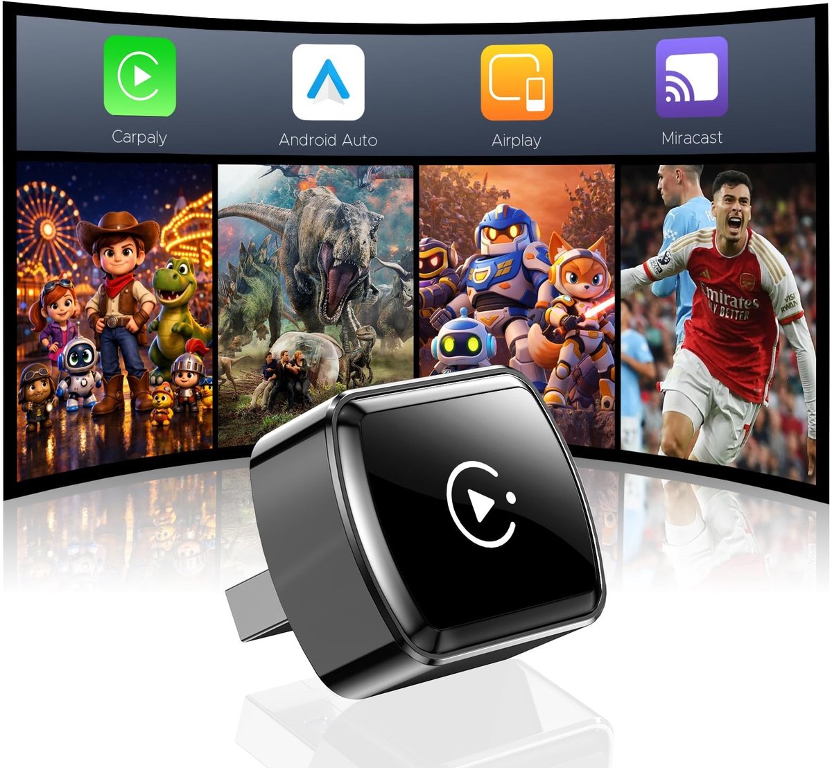 SolidKeus - Draadloze CarPlay Adapter voor Auto Displays