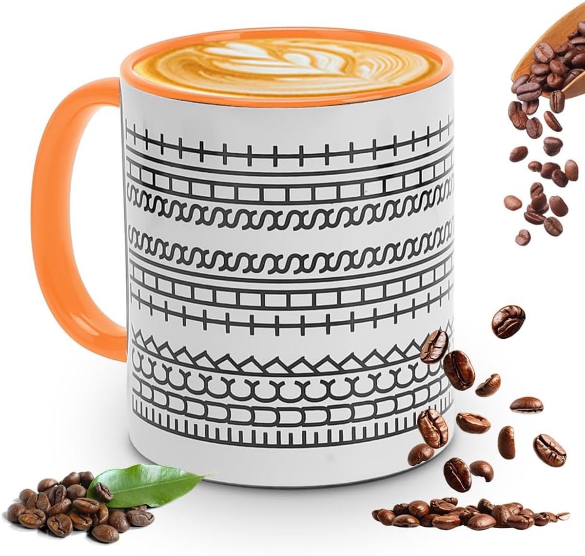 Fuck This Shit mok, 350 ml grappige Fuck This Shit mok, koffiemok met verborgen boodschap, keramische koffiemok voor koffieliefhebbers met geïsoleerd handvat, voor werk, oranje