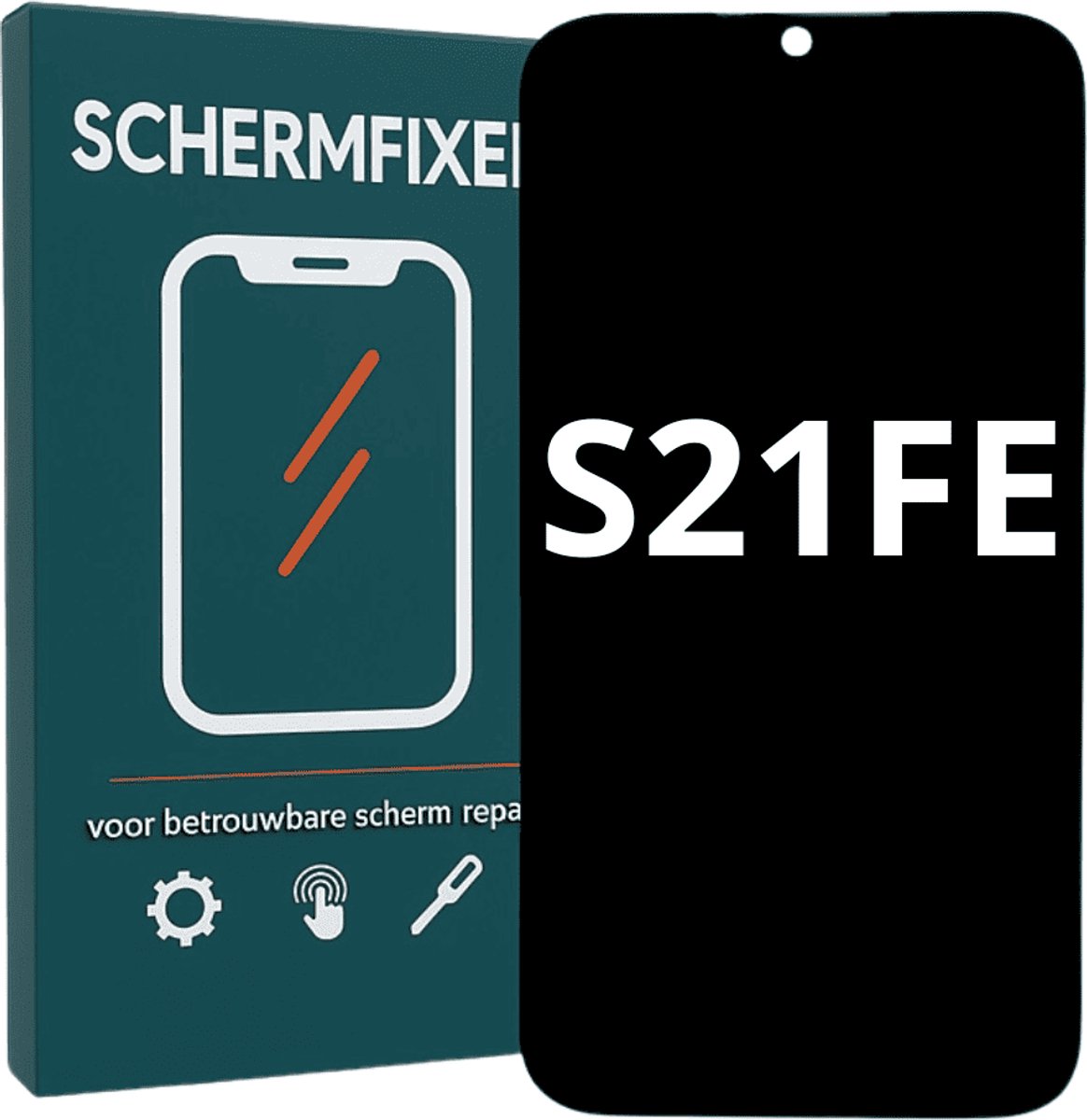 Samsung Galaxy S21fe Scherm met Frame - LCD Display - A+ Kwaliteit - Zwart