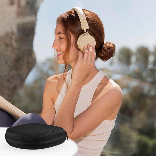 Compatibel met JBL Tune 510BT/520BT/670NC Live 460NC, met Sony WH-CH520/510, Draagbare reis-etui voor draadloze On-Ear-hoofdtelefoons, Hoofdtelefoonhoes Over-Ear (Zwart) van compatibel — afbeelding 2