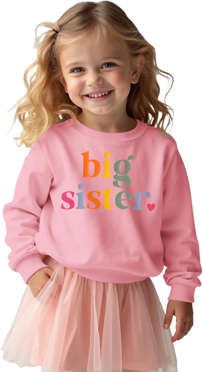 Zus sweatshirt Big Sister pullover baby meisjes outfits broers en zussen kleding pasgeborenen trui zus herfst winter sweater kinderen ronde hals lange mouwen