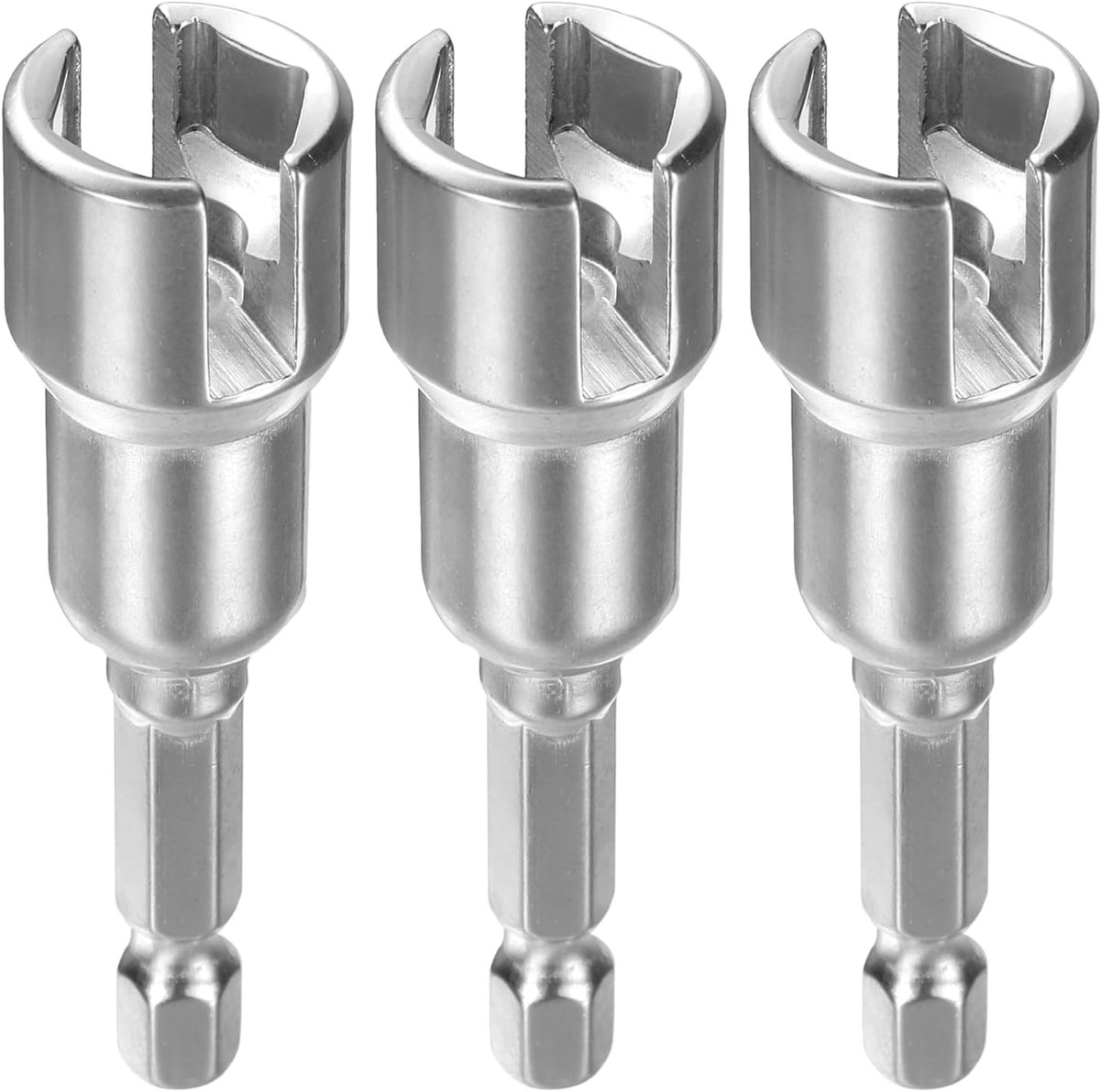 3 stuks H12 vlindersleutels 12 mm metrisch 6-punts dopsleutel 1/4 inch zeskantige schacht prestatie diepe steeksleutel bit ratel gereedschap voor paneelmoeren bouten oogschroeven