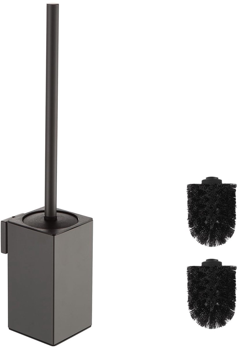 SolidKeus - Wandmontage Toiletborstelhouder in Gunmetal Grijs