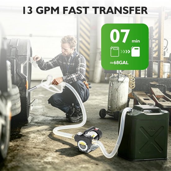 SolidKeus - Draagbare Dieselpomp met 50 L/Min Capaciteit — afbeelding 3