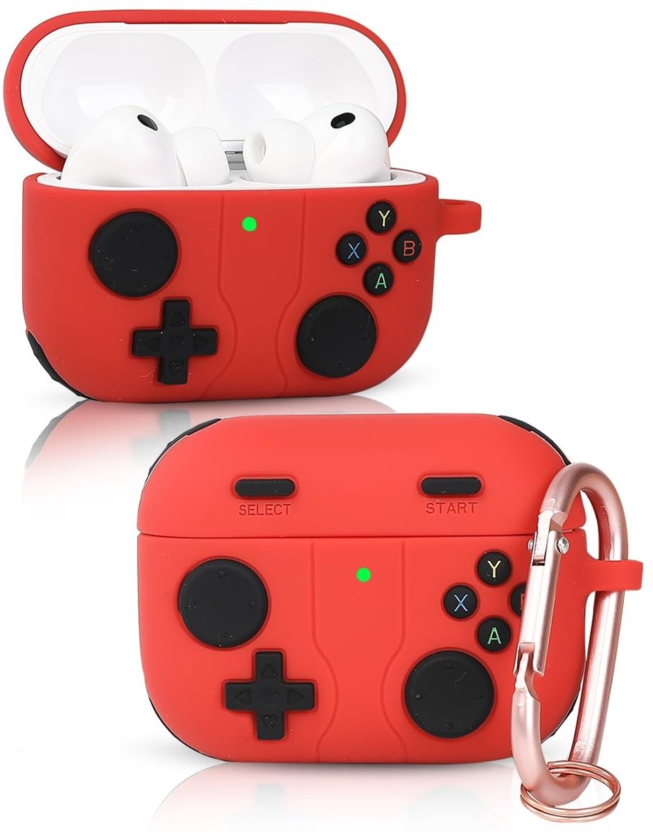 SolidKeus - Beschermende Case voor AirPods Pro 3 met Sleutelhanger en Gamepad Design