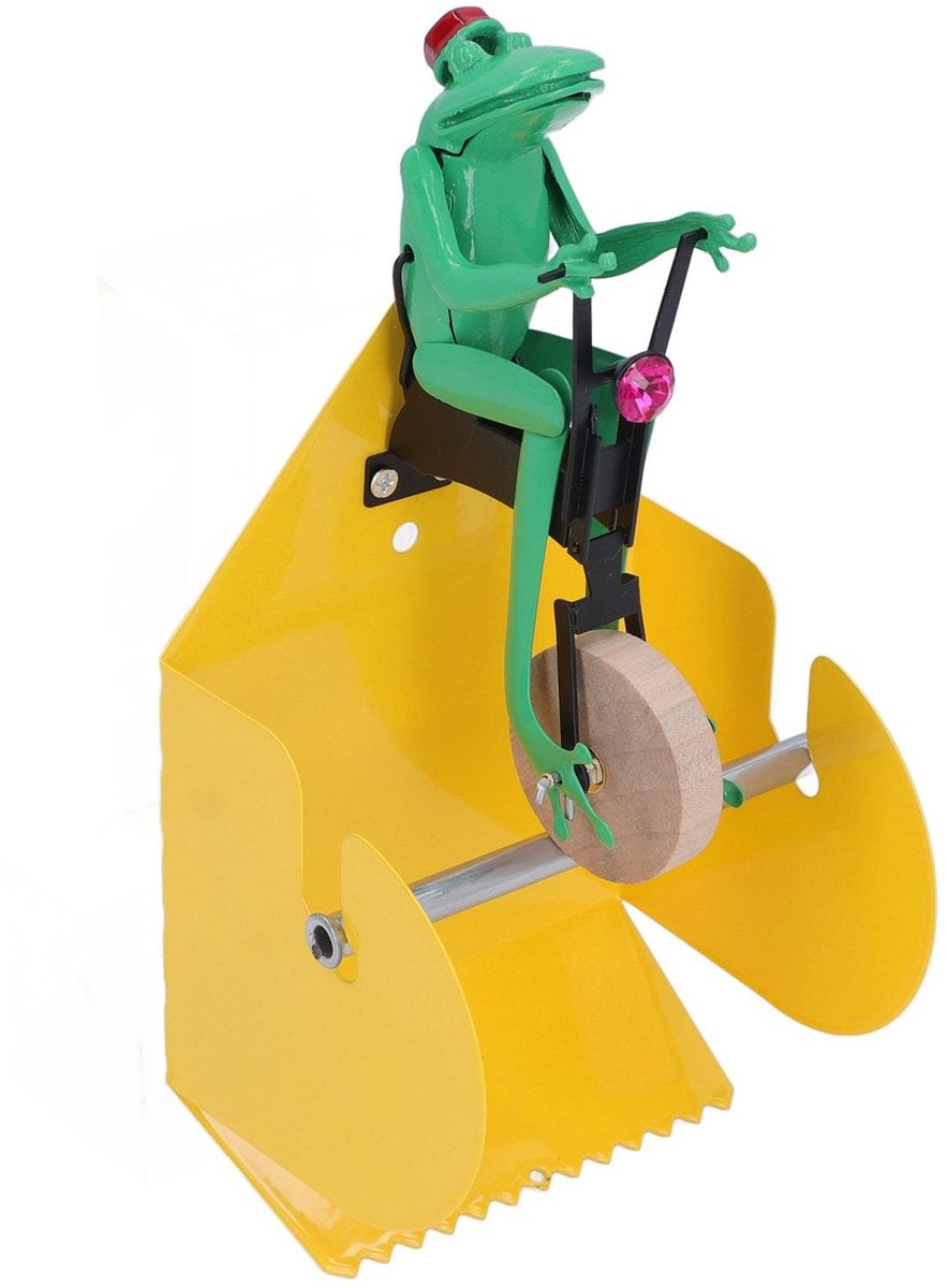 SolidKeus - Grappige Toiletpapierhouder in de Vorm van een Frog Unicycle