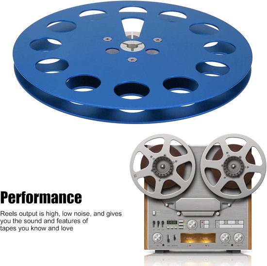 Lege 1/4 7 Inch Tape Reel voor Open Reel Audio-opnames, Universele 11 Holes Geluidsband, Ideaal voor Tape Recorders en Geluidsopnames — afbeelding 5