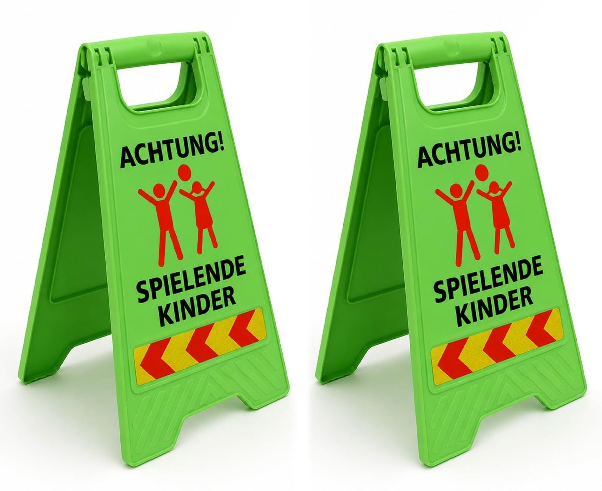 SolidKeus - Verkeersbord 'Achtung Spielende Kinder' 24 x 30 cm