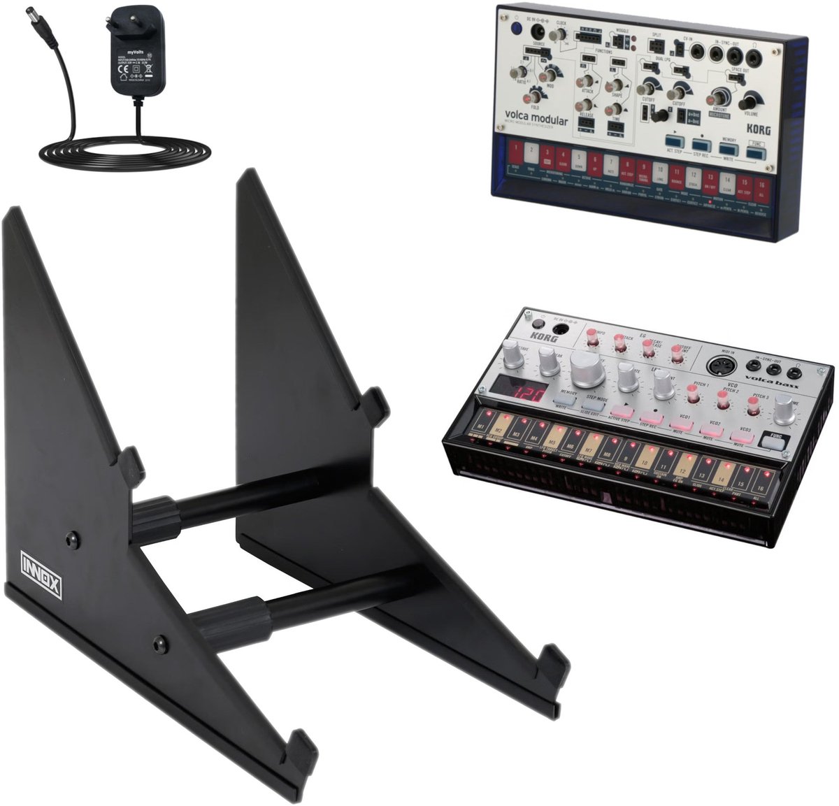 Synthesizer standaard - Innox SynthStand 01 voor 2 apparaten - Multikleur