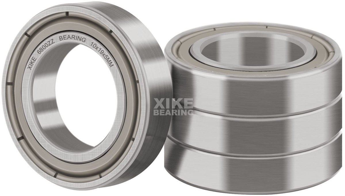SolidKeus - Set van 4 Ball Bearings 6800ZZ 10x19x5mm met Metaalafdichtingen