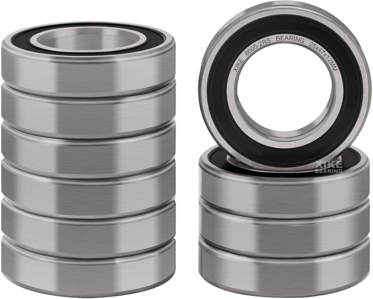 SolidKeus - Set van 10 6005-2RS Shielded Ball Bearings 25x47x12mm