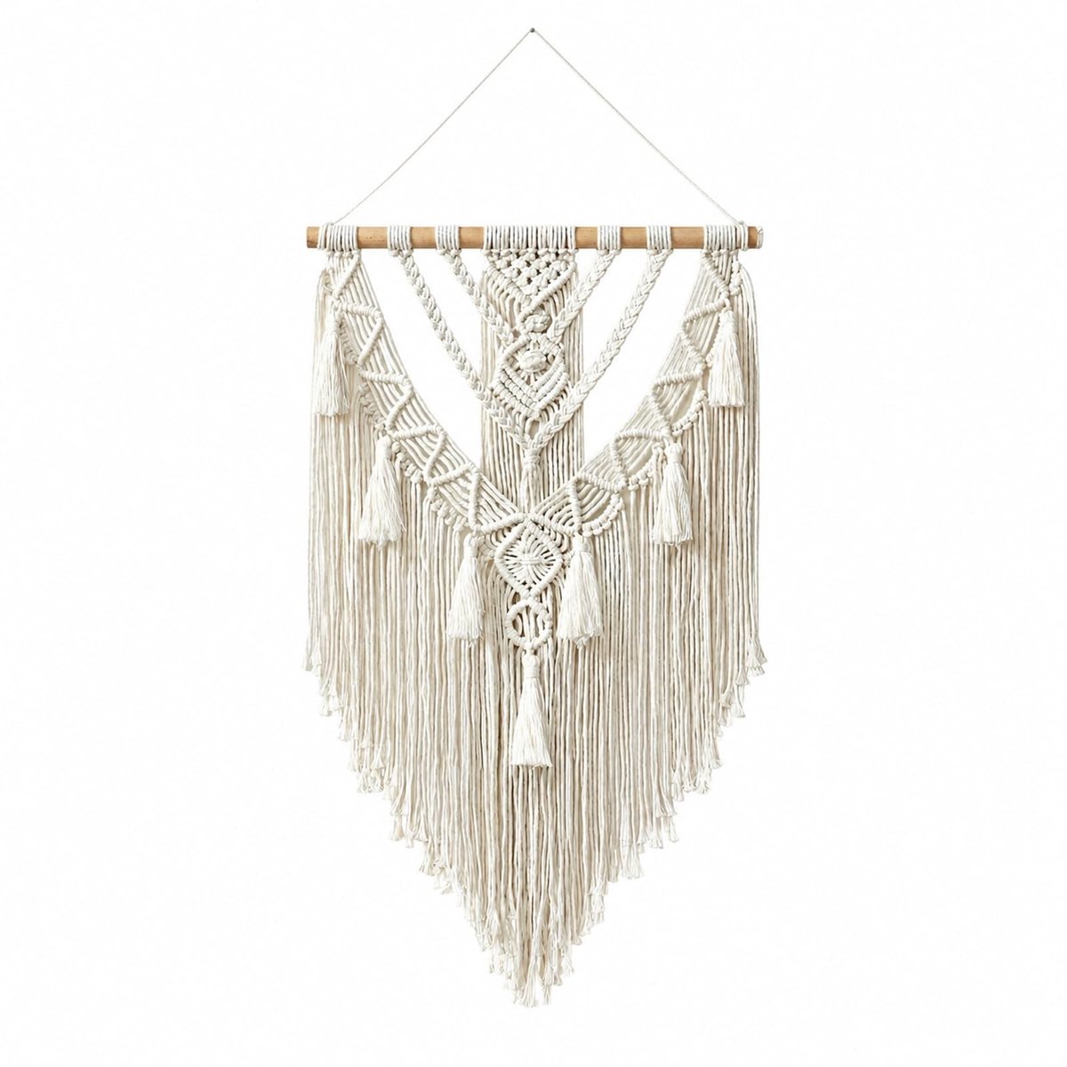 SolidKeus - Boho Macramé Wandtapijt voor Wanddecoratie