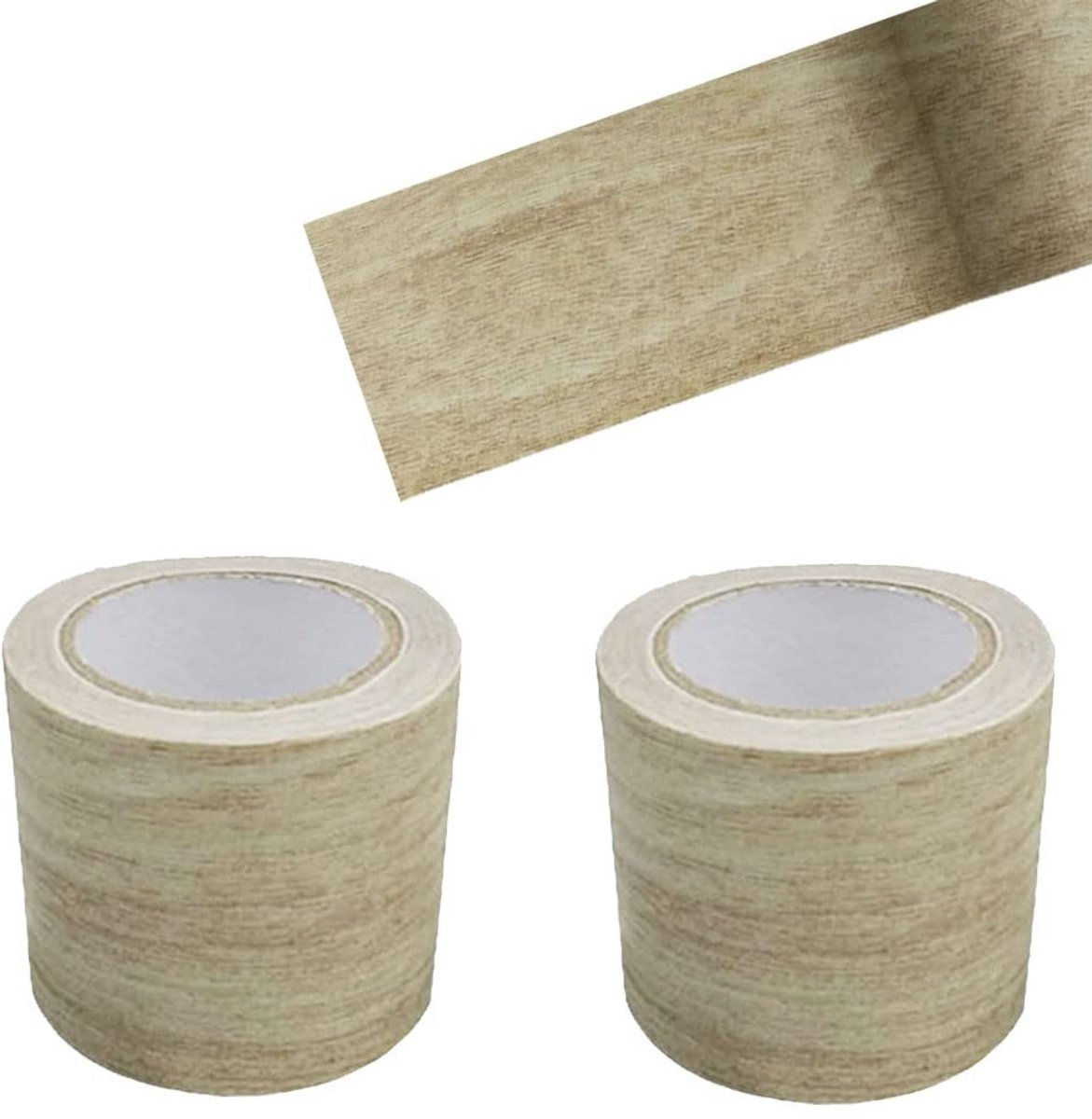 SolidKeus - 2 Rollen Houtlook Plakband voor Decoratieve Herstellingen