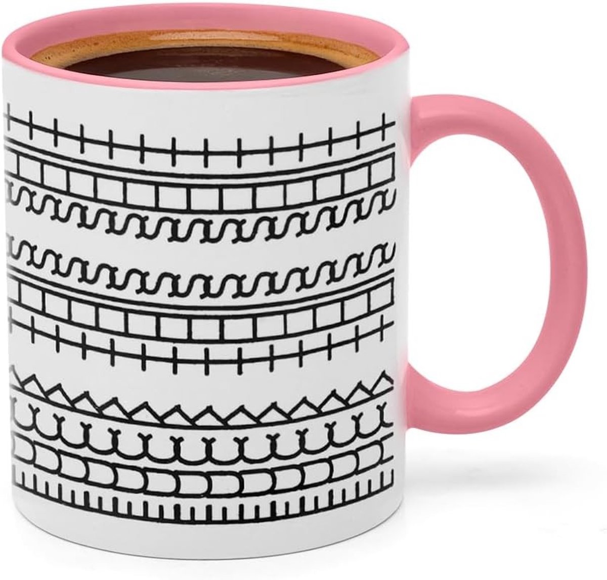 Persoonlijke Mok met Verborgen Boodschap, 350ml, Grappige Koffiemok voor Koffieliefhebbers, Origineel Cadeau voor Vrienden en Familie, Roze Kleur