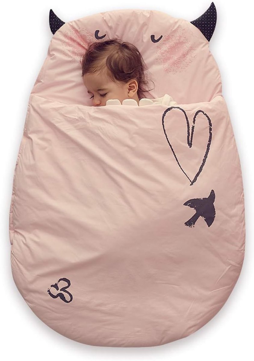 Anti Kick Babyslaapzak Veilige Nachten Katoenen Babyslaapzak 2,5 Tog 0-18 Maanden,Pink