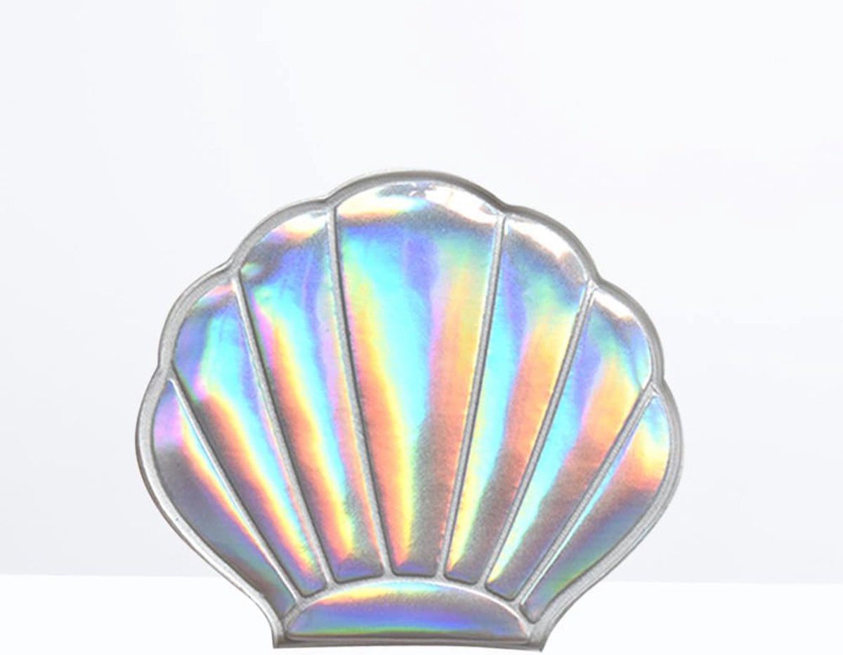 Handheld Shell Vergrotende Make-up Spiegel Mini Spiegel Kleine Spiegel Pocket Cosmetische Spiegel Kinderen IJdelheid Draagbaar Reismasker