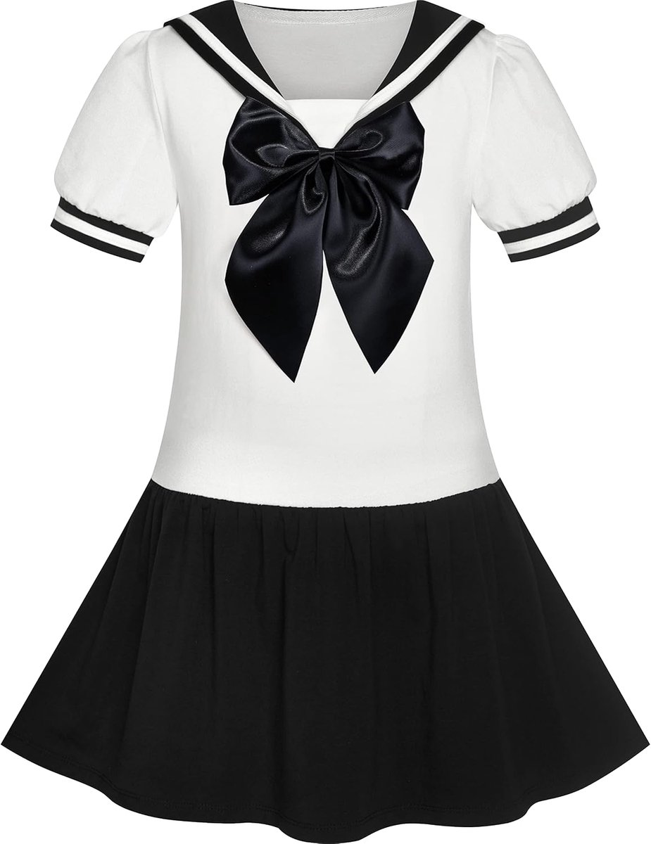 Jurk Matroos Cosplay Schooluniform Marine Pak 6-14 jaar