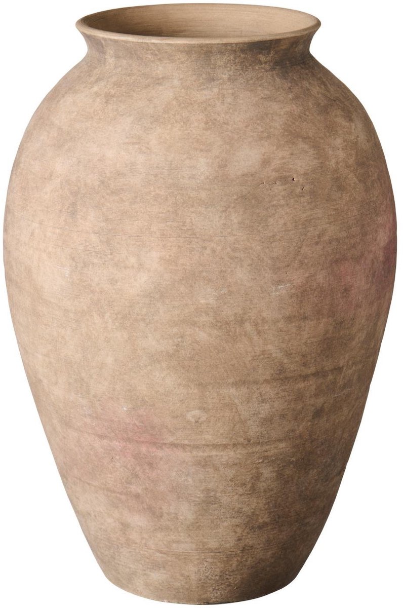 Ib Laursen - Minerva Vloervaas Terracotta - 45,7 cm hoog - Bruin/Grijs - Handgedraaid