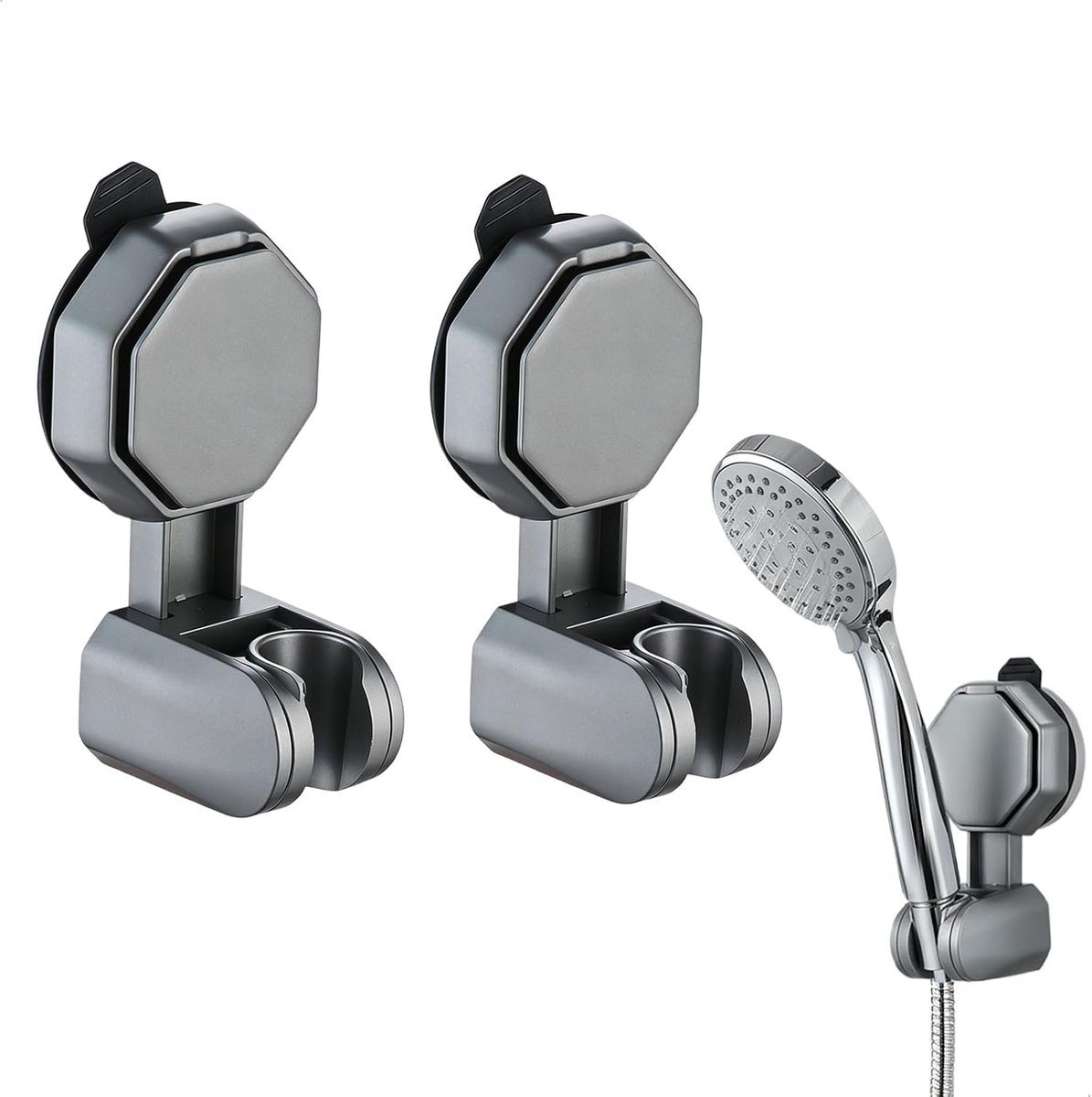 Handdouche-Beugel - Handdouche - Douchekophouder -Douchekop - Douchekop Houder - Handdouchehouder - Douche - Badkamer - Rachtige handdouchehouder - Universele - Voor badkamer Verstelbare Douchekophouder Vervanging - 2stuks