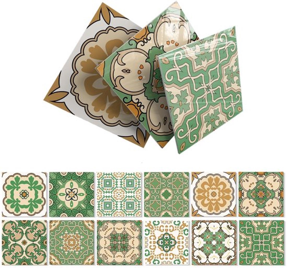 Foam Sheet - Zelfklevende Tegelstickers - Waterdichte Wandtegels - 15 x 15 cm - 12 Stuks - Geschikt voor Keuken/Badkamer - Tegels