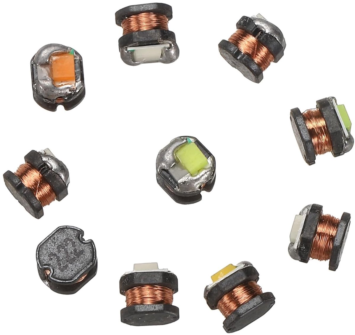 Led-lampen met inductie, draadloos, gemengde kleuren voor kunstdecoraties, actiefiguren, handgemaakt, 4,3 x 4,3 x 4,5 mm