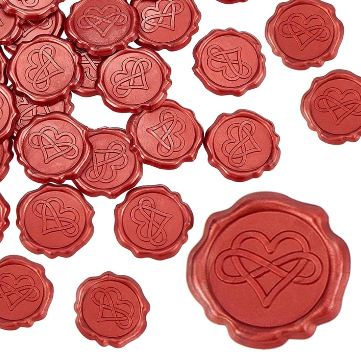 25Pcs Zelfklevende Wax Seal Stickers, Zelfklevende Afdichting Wax Stempel Voor Altijd Liefde Stickers Voor Afdichten Envelop Kaarten Gift Wrapping Scrapbooking