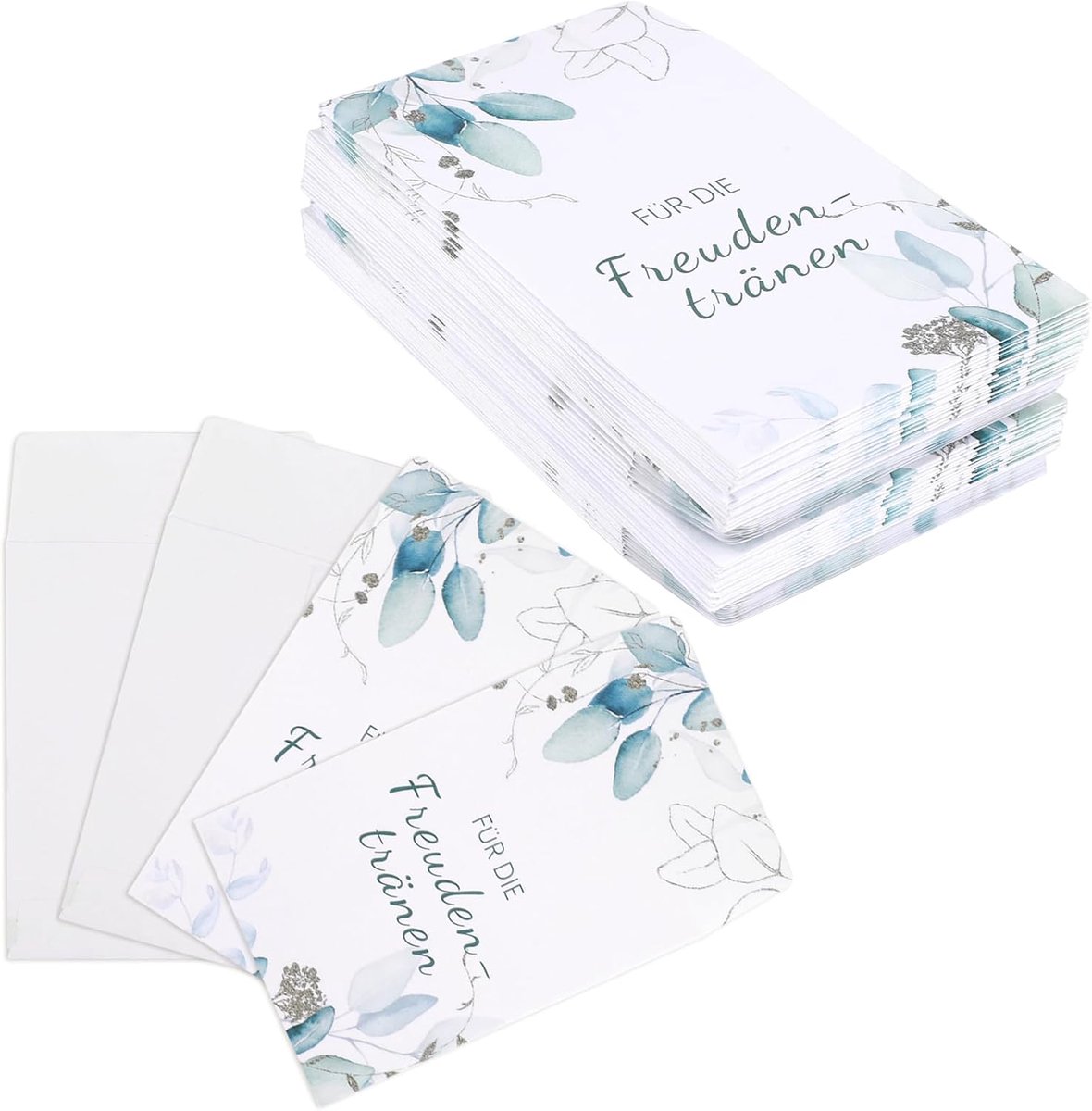 60 Zakjes Papieren Tissue, 6x8cm Tranen van Vreugde Bruiloft, Mini Zakjes Tranen van Vreugde Bruiloft