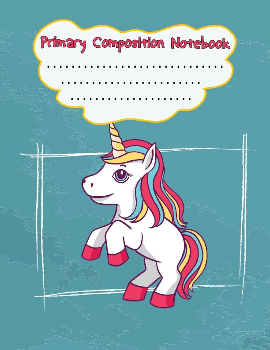 Journal and Primary Notebook: Composition Notebook With Dotted Midline And Picture Space, Perfect for Journal, Doodling, Sketching and Notes | Grades K-2 Handwriting Practice Paper