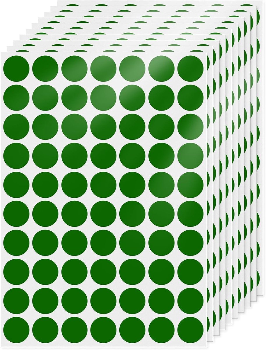 Ronde etiketten 19 mm kleurcodering cirkel stipstickers vinyl waterdicht zelfklevende verwijderbare plakkerige naamlabels voor thuiskantoor bedrijf 700-pack