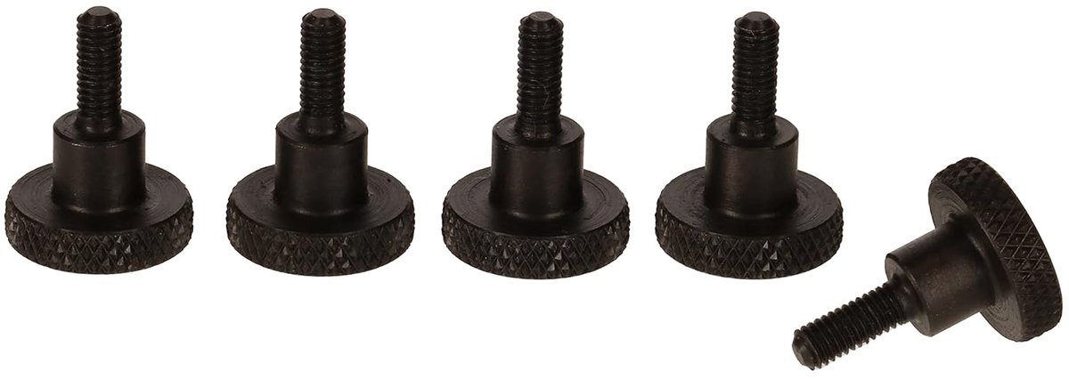 Gezwart Staal Schouder Schroef Kartelschroeven DIN 464 M3 x 8 mm L-16mm 1 set (5 stuks)