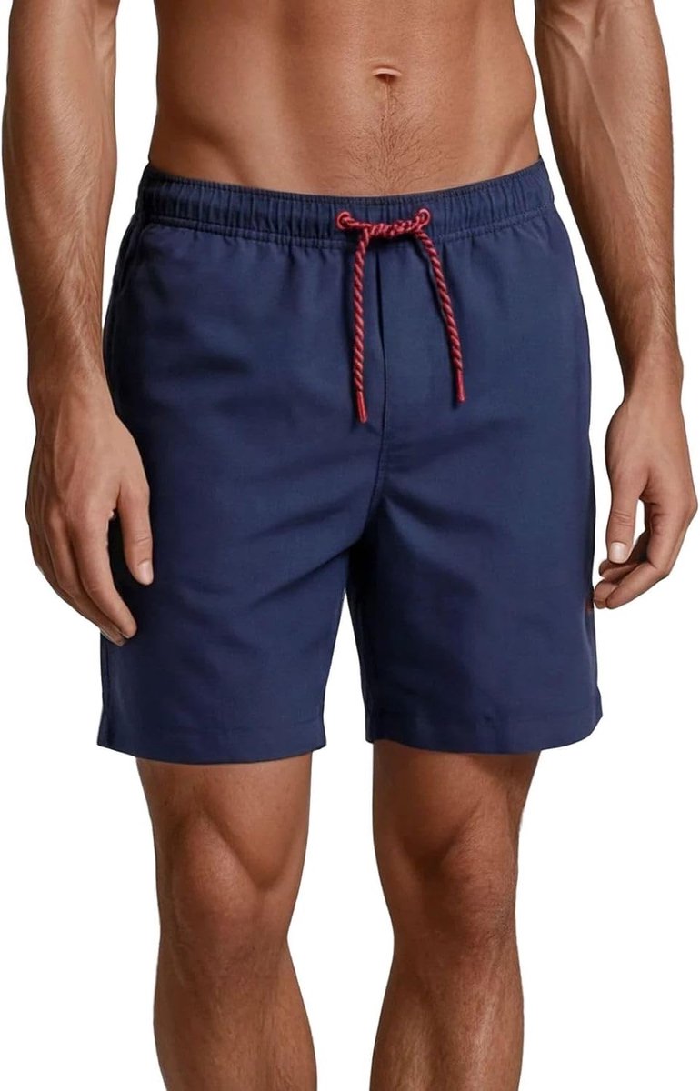 Riverso RIVDavid zwembroek voor heren, korte broek, zomer, sportshorts, tunneltrekkoord, 100% polyester, zwart, blauw, rood, groen, oranje, S, M, L, XL, XXL, 3XL, 4XL, 5XL