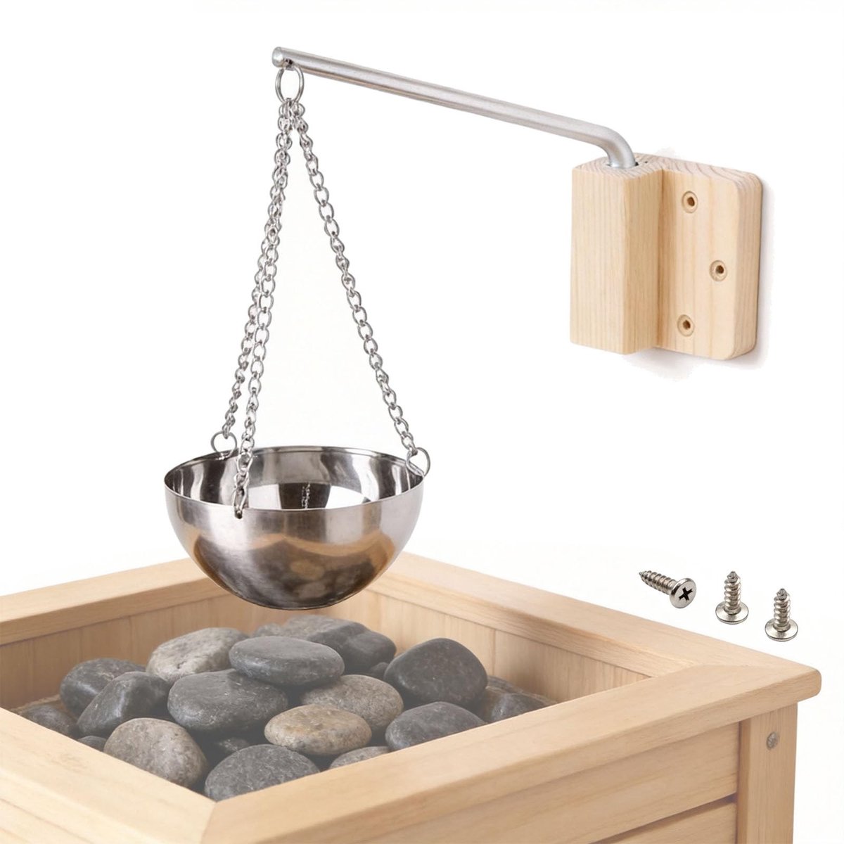 SolidKeus - RVS Sauna Aroma Bowl 350ML voor een Verfrissende Sauna-ervaring