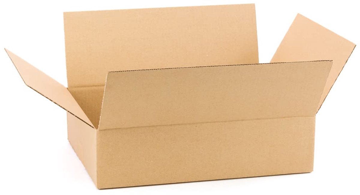 Pakket van 25 Versterkte Kartonnen Dozen met Enkele Wand, 40x30x10 cm - Gemaakt in de EU van Gerecycled Karton, Duurzaam voor Verzending, Opslag en Verhuizingen