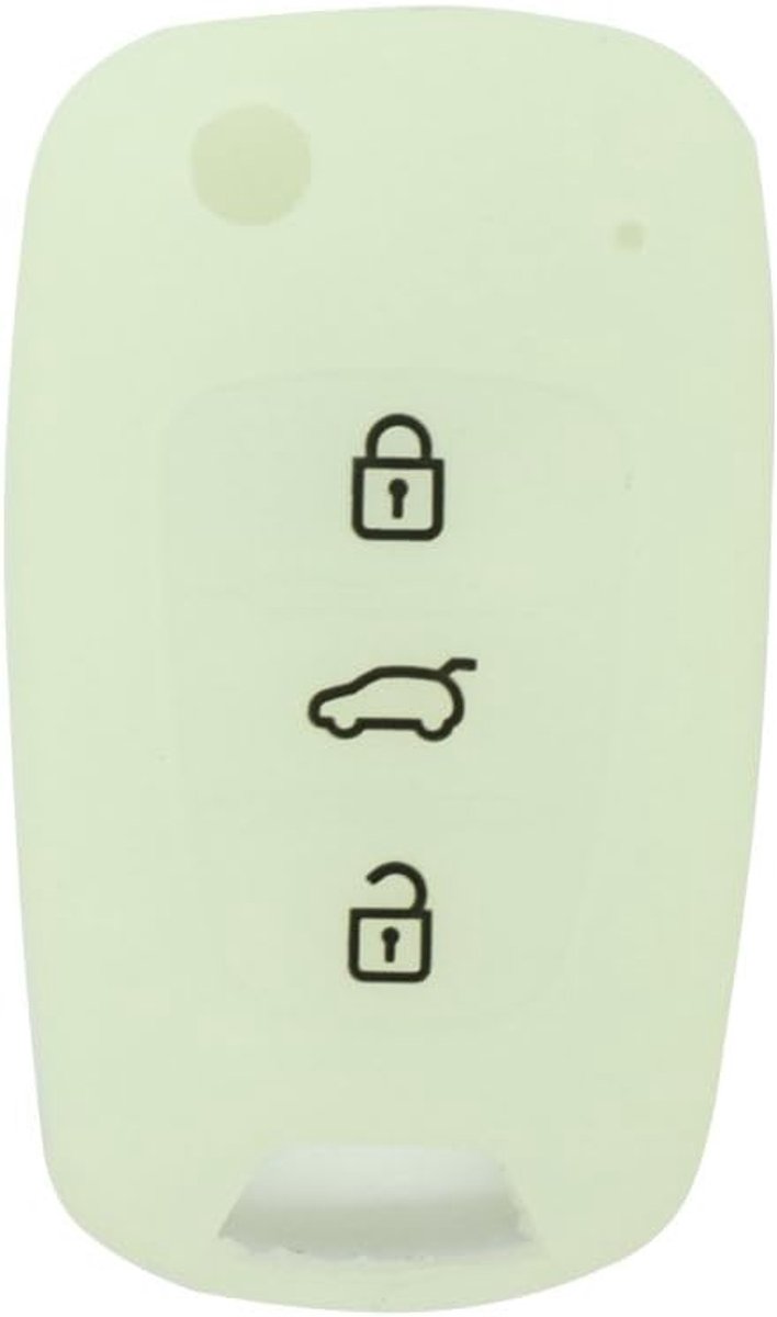 Cover Protector Case Skin Jacket fit voor HYUNDAI KIA 3 Button Flip Remote Key Fob CV2152 Doorschijnend