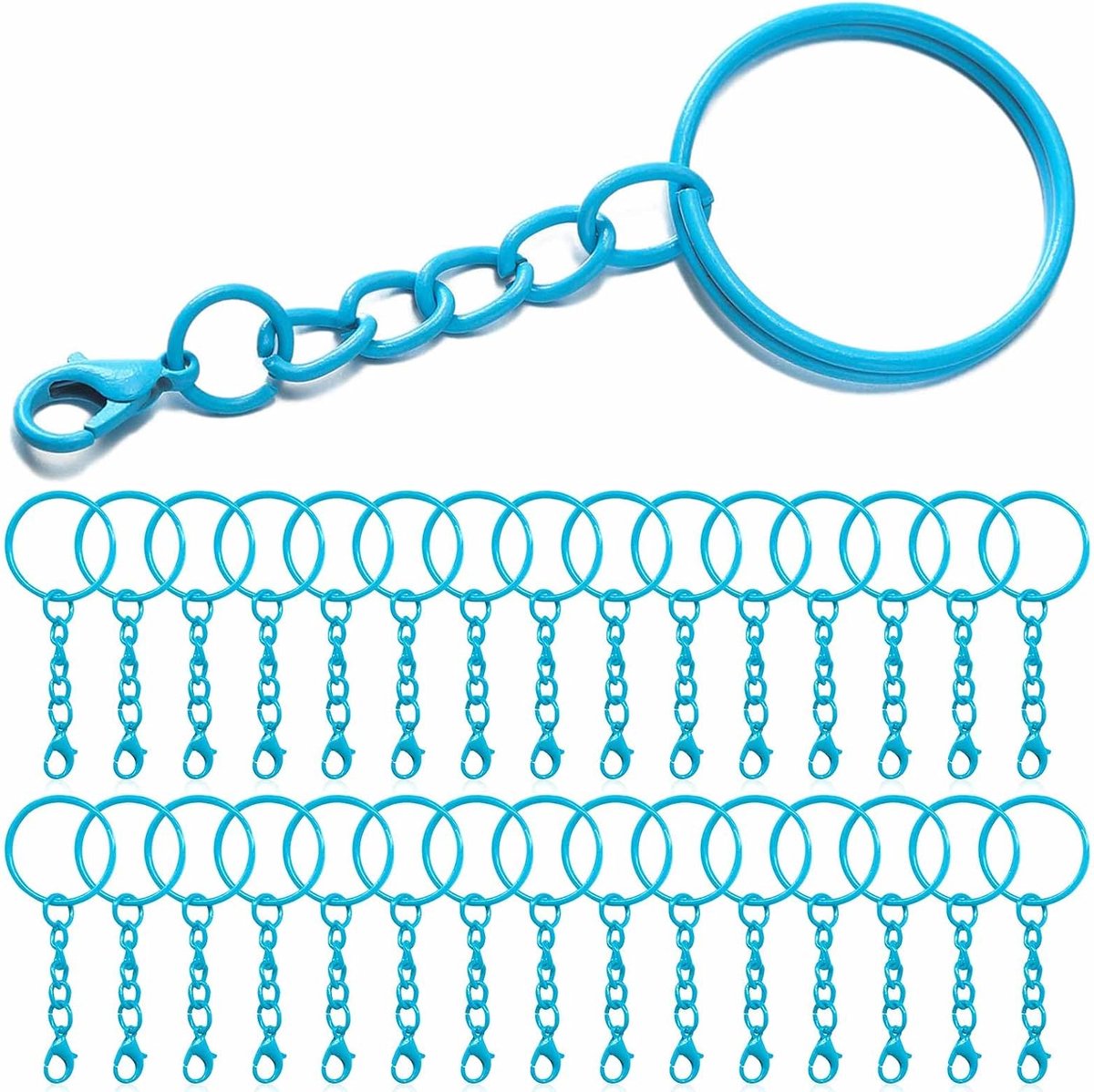 100 stuks sleutelringen, sleutelhanger voor knutselen, handwerk, sieraden maken