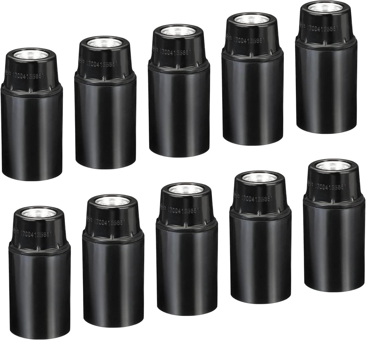 E14 gloeilamp 10 stuks schroefdraad LED lamphouder voor hanglampen zwart