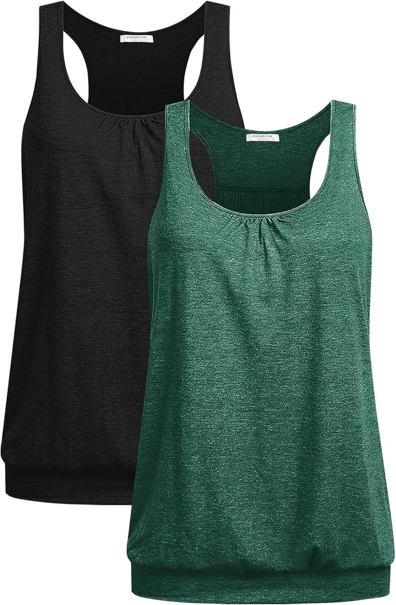 Tanktops voor dames, racerback, yoga, sporttop, mouwloos, ademend, fitness, loopshirt, loszittende spiershirts