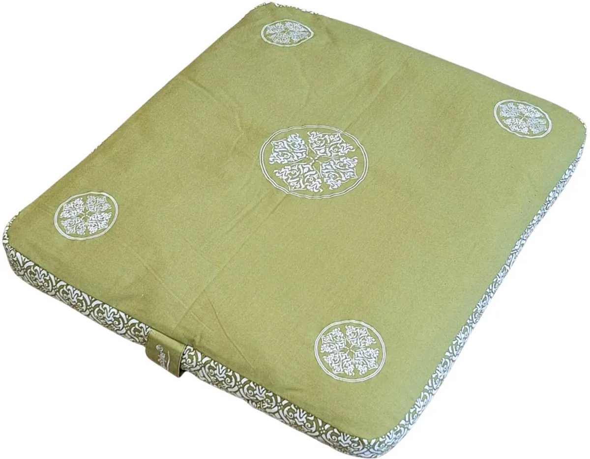YogaStyles Zabuton Design Olijfgroen