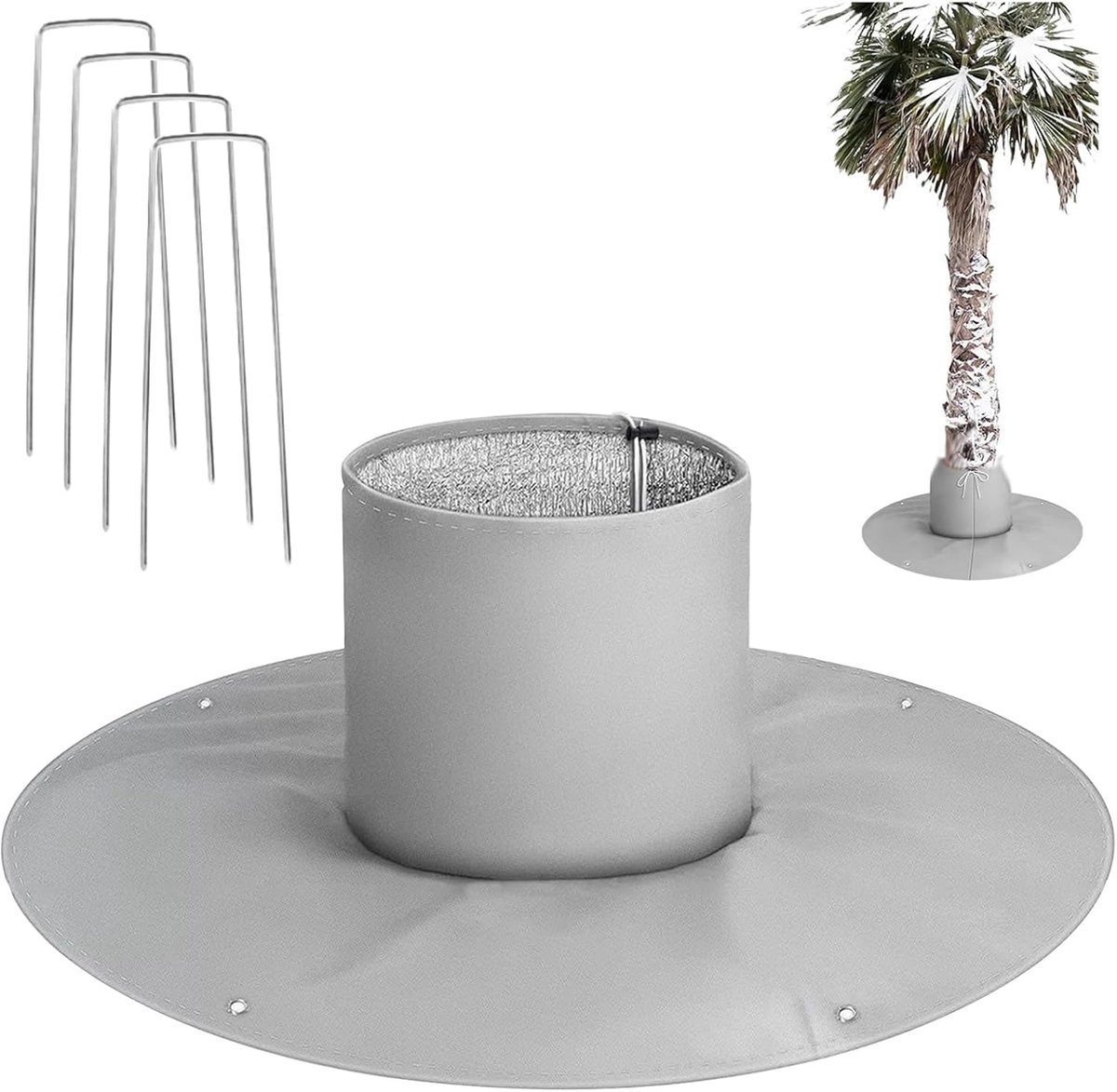 Winterbescherming voor palmwortels - 100 cm - vorstbescherming - boom - palm - olijfboom - drie isolatie - winterbescherming voor buiten - winterbescherming voor wortels - bescherming tegen kou voor